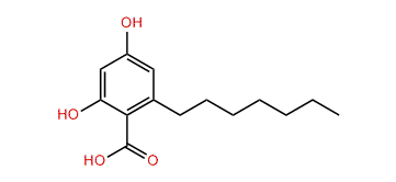 6-Heptyl-3,5-dihydroxybenzoic acid
